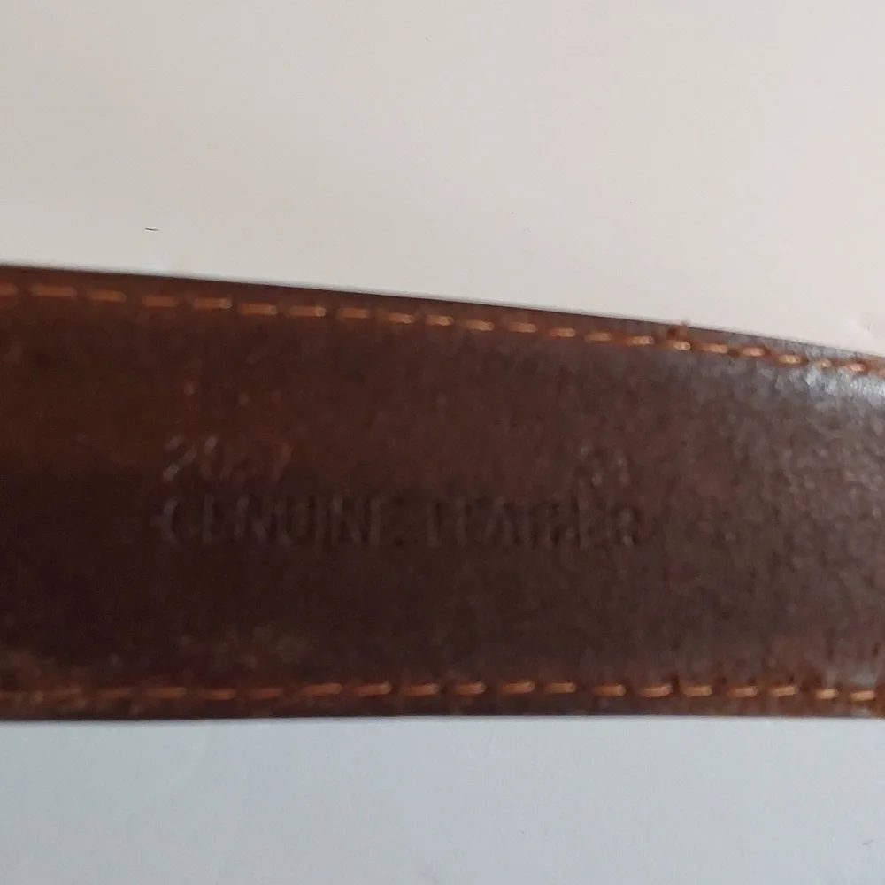 3 D Belt Co. |Mens Apache Ranger Western Belt Premium Leather Brass Sz.34